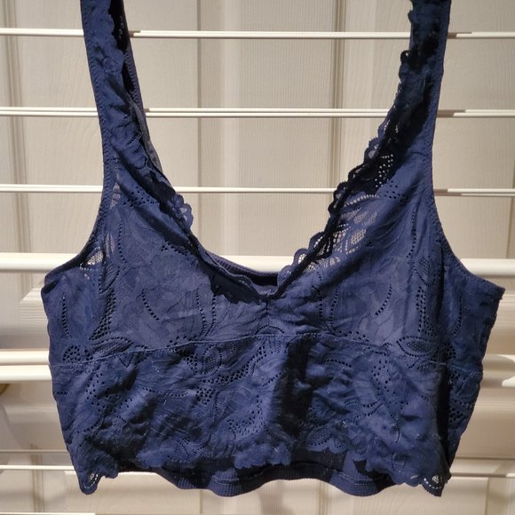 Holiday Best Lace Waffle Longline Bralette - Picture 1 of 2